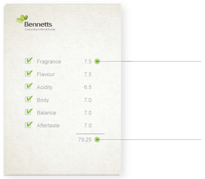 Example Cupping Score